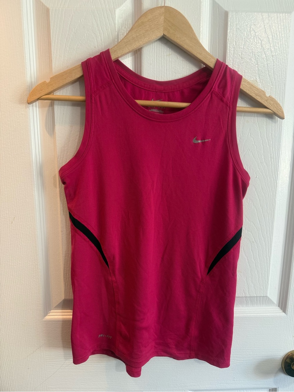 Nike Hot Pink Athletic Tank Top with Black Accents